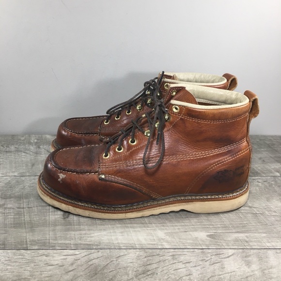 Field N Forest 8436 Independence Brown Leather Work Soft Toe Mens Boots Size 8 - Picture 6 of 10